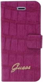 Чехол Guess для iPhone 5 Book Croco Pink Чехол Guess для iPhone 5 Book Croco Pink
